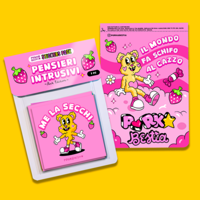 Sticker Pack - Pensieri intrusivi Pink edition